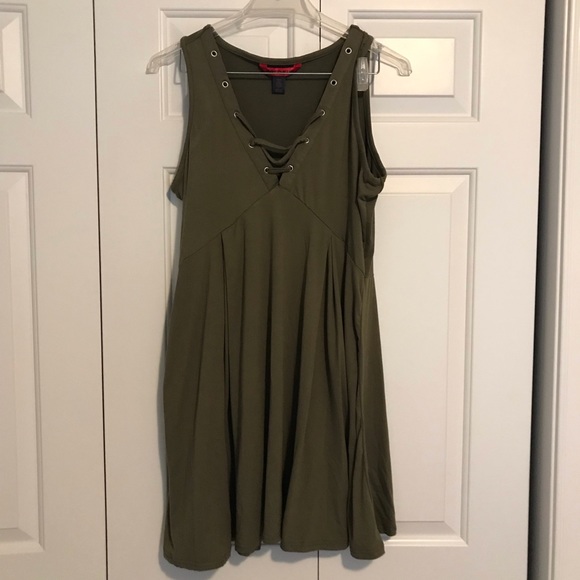Soft Olive Green Dress - Picture 1 of 2